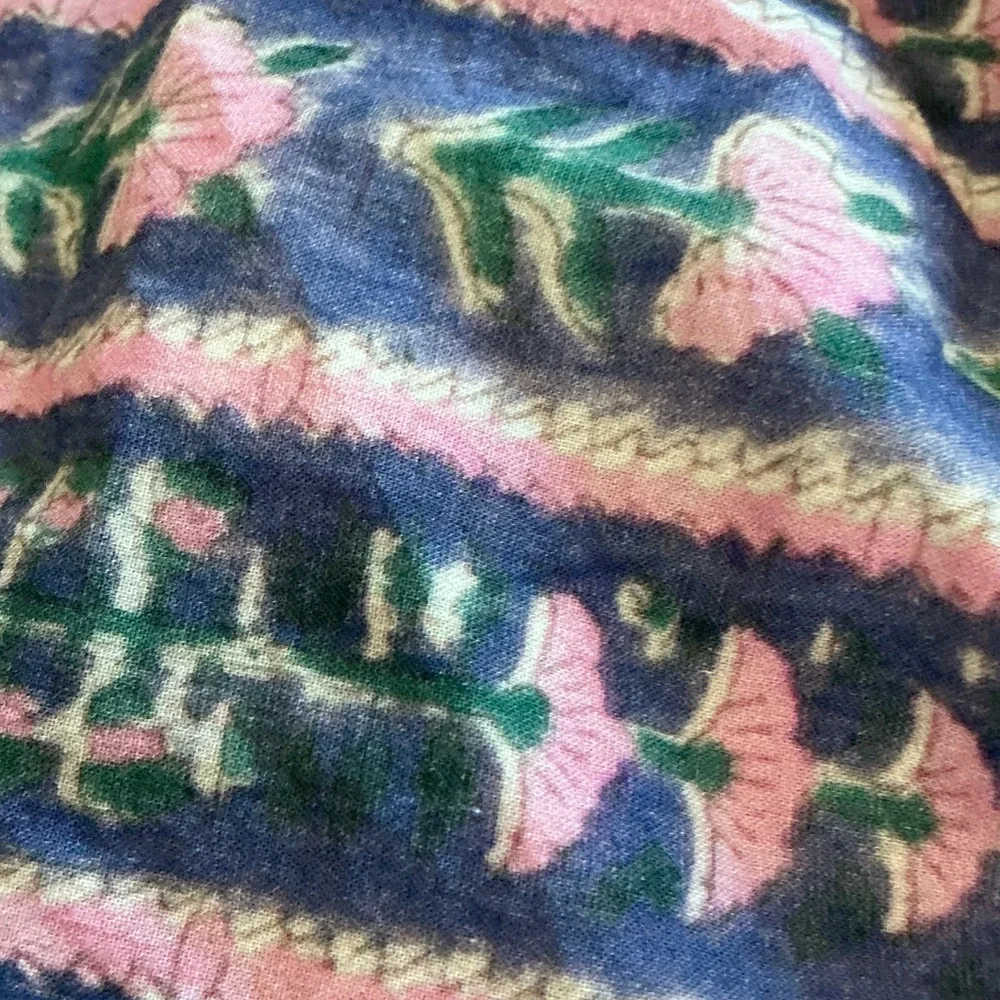 Floral Pink and Blue Maxi Skirt that can also be worn as a dress - Picture 13 of 13